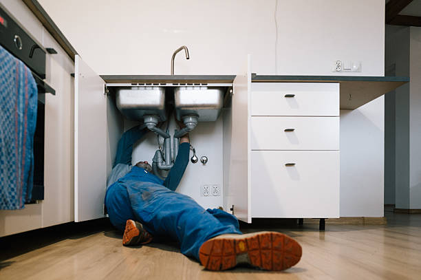 Professional Emergency Plumber technician working in Lawsonville, NC